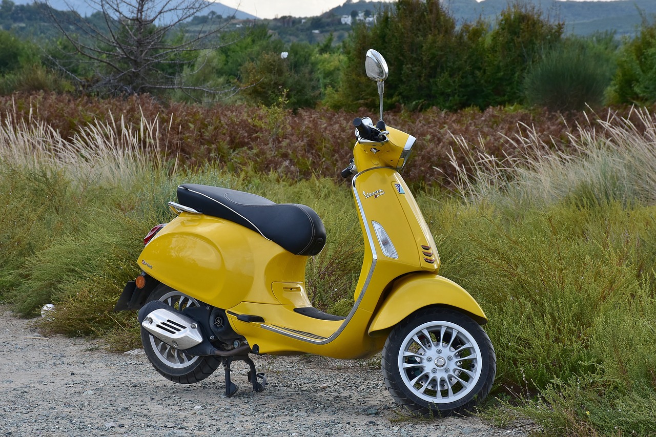 yellow scooty