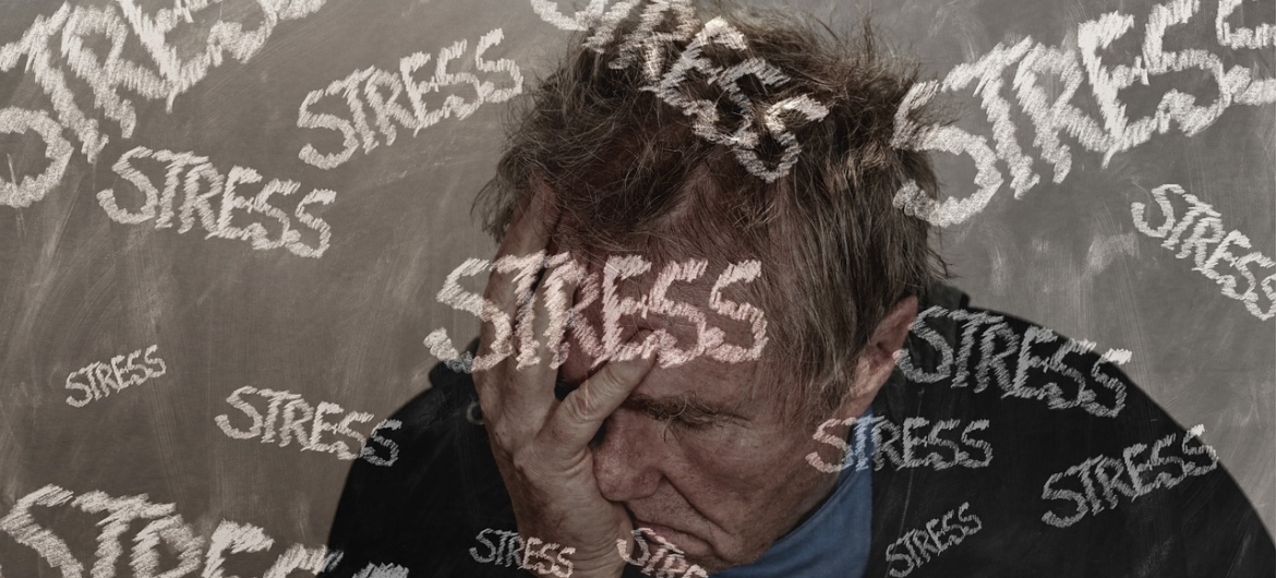 stressed man