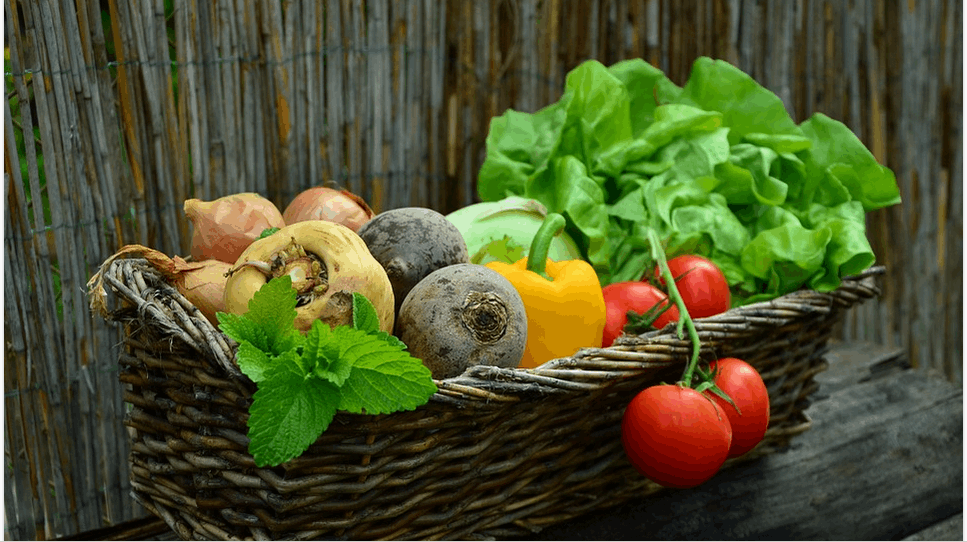 using veggies